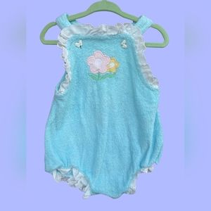 VINTAGE CARTERS FLORAL BABY GIRL ROMPER SIZE 24 MONTHS